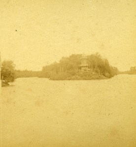 France Second Empire Paris Bois de Boulogne Old Stereo Photo 1868