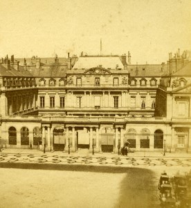 France Second Empire Paris Royal Palace Old Stereo Photo 1868