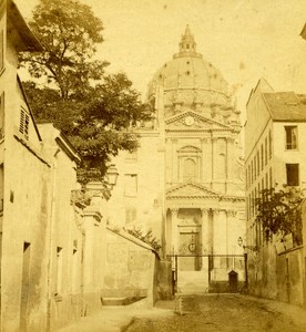 France Second Empire Paris Val de Grace Old Stereo Photo 1868