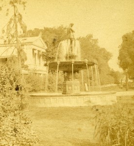 France Second Empire Paris Champs Elysées Old Stereo Photo 1868