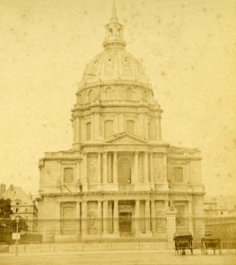 France Second Empire Paris the Invalides Old Stereo Photo 1868