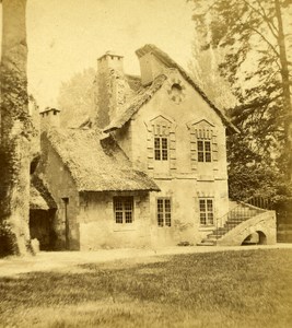 France Second Empire Versailles Castle Trianon Old Stereo Photo 1868