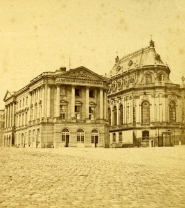 France Second Empire Versailles Castle Place Old Stereo Photo 1868
