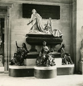 France Paris Louvre Museum Sculpture Coysevox Old NPG Stereo Photo 1900
