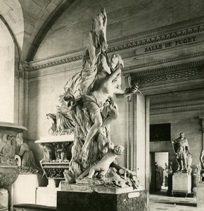 France Paris Louvre Museum Sculpture Perseus Old NPG Stereo Photo 1900