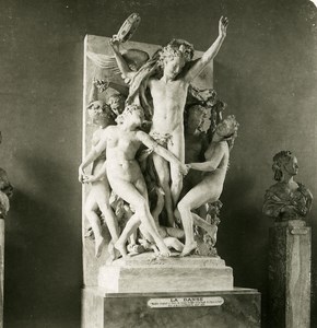 France Paris Louvre Museum Sculpture Dance by Carpeaux Old NPG Stereo Photo 1900
