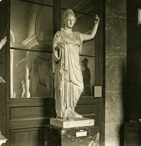 France Paris Louvre Museum Sculpture Minerva Old NPG Stereo Photo 1900