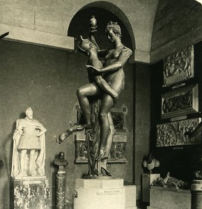 France Paris Louvre Museum Sculpture Mercury Old NPG Stereo Photo 1900