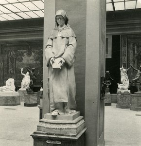Paris Museum Luxembourg Sculpture Henri Allouard Old NPG Stereo Photo 1900