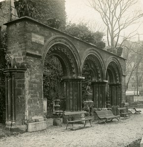 France Paris Museum Cluny Middle Ages Detail Old NPG Stereo Photo 1900