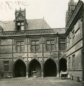 France Paris Museum Cluny Middle Ages Detail Old NPG Stereo Photo 1900