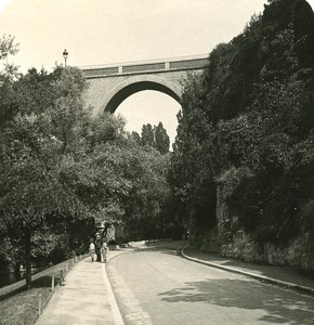 France Paris Buttes Chaumont Old NPG Stereo Photo 1900