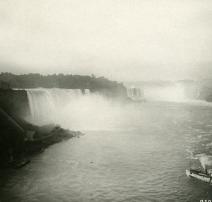 USA Niagara Falls American falls Old NPG Stereo Photo 1900
