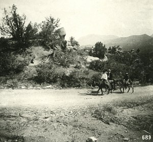 USA Colorado Garden of Gods Tourists Old NPG Stereo Photo 1900