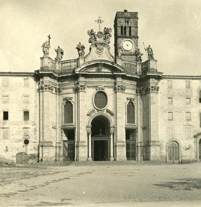 Italy Roma Church Place Old NPG Stereo Photo 1900