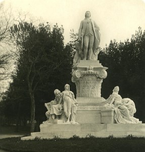 Italy Roma Villa Borghese Gardens Detail Old NPG Stereo Photo 1900