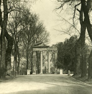 Italy Roma Villa Borghese Gardens Detail Old NPG Stereo Photo 1900