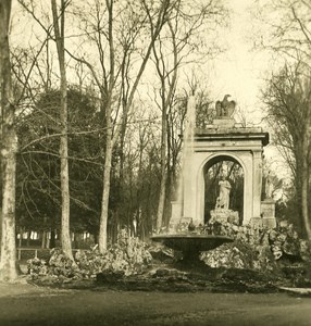 Italy Roma Villa Borghese Gardens Detail Old NPG Stereo Photo 1900