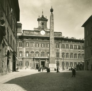 Italy Roma Monte Citorio Assembly Old NPG Stereo Photo 1900