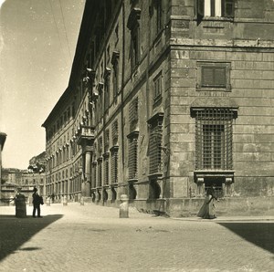 Italy Roma Palace Borghese Old NPG Stereo Photo 1900