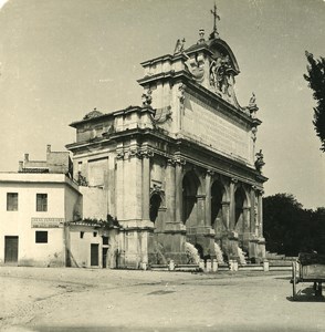 Italy Roma Fountain Paolina Old NPG Stereo Photo 1900