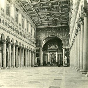 Italy Roma Saint Paul Church Detail Old NPG Stereo Photo 1900