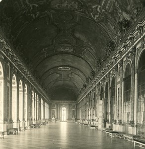 France Palace of Versailles Ice Gallery Old NPG Stereo Photo 1900