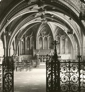 United Kingdom London Houses of Parliament Place Old Rotary Stereo Photo 1900