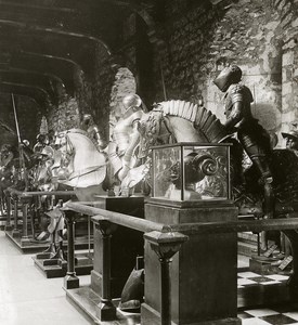 United Kingdom London Tower of London Detail Old Rotary Stereo Photo 1900