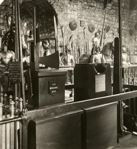 United Kingdom London Tower of London Detail Old Rotary Stereo Photo 1900