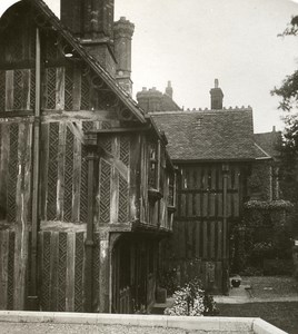 United Kingdom Windsor Castle the Close Old Rotary Stereo Photo 1900