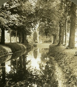 Germany Potsdam Garden of Sans Souci Castle old Stereo Photo 1900