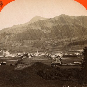 Austro-Hungarian Empire Tyrol Kitzbühel old Stereo Photo Unterberger 1890