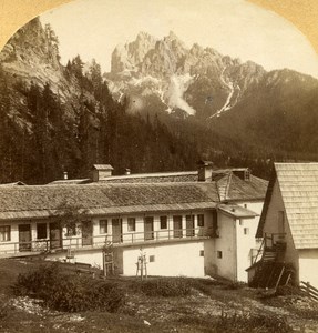 Austro-Hungarian Empire val Pusteria Pustertal old Stereo Photo Gratl 1890