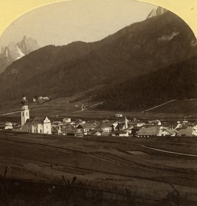 Austro-Hungarian Empire val Pusteria Pustertal old Stereo Photo Gratl 1890