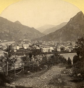 Italy Bolzano Brenner Road old Stereo Photo Gratl 1890