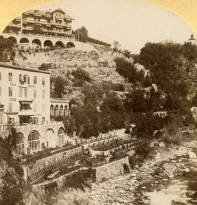 Italy Meran Merano Gilfpromenade old Stereo Photo Gratl 1890