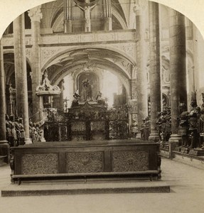 Austro-Hungarian Empire Tirol Innsbruck Church old Stereo Photo Gratl 1890