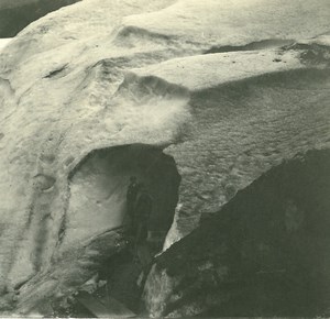 France Haute Savoie Chamonix Mont Blanc old Possemiers Stereo Photo 1920