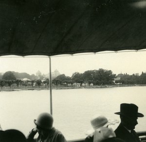 France Haute Savoie Lake Annecy old Possemiers Stereo Photo 1920