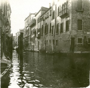 Italy Venice Rio di San Marina old Possemiers Stereo Photo 1908