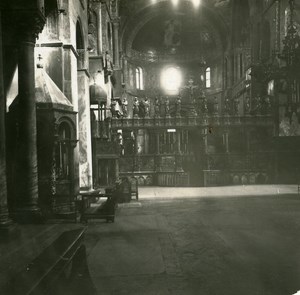 Italy Venice Church S Marco Interior old Possemiers Stereo Photo 1908