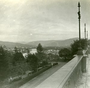 Italy Firenze Place Michelangelo Panorama old Possemiers Stereo Photo 1908