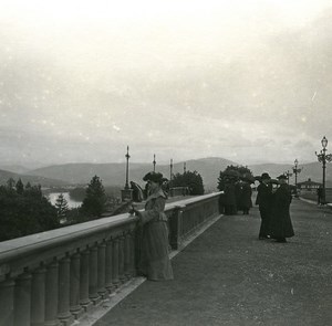 Italy Firenze Place Michelangelo Panorama old Possemiers Stereo Photo 1908