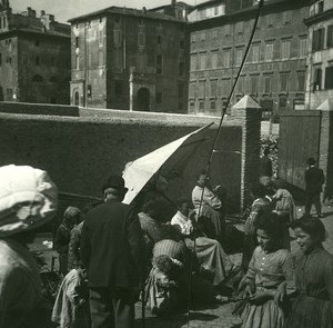 Italy Roma the Ghetto old Possemiers Stereo Photo 1908