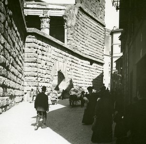 Italy Roma August Forum Via di Tor di Conti old Possemiers Stereo Photo 1908