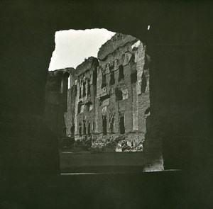 Italy Roma Baths of Caracalla Ruins old Possemiers Stereo Photo 1908