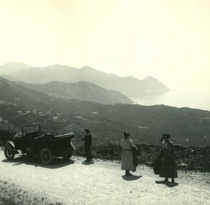 France Corse Col de la Serra ancienne photo stereo Amateur 1920