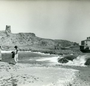 France Corse Ile Rousse le Libeccio ancienne photo stereo Amateur 1920