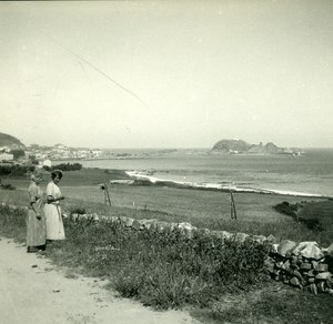 France Corse Ile Rousse Panorama ancienne photo stereo Amateur 1920